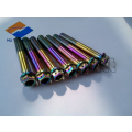 colorful titanium flange head bolt with safty holes